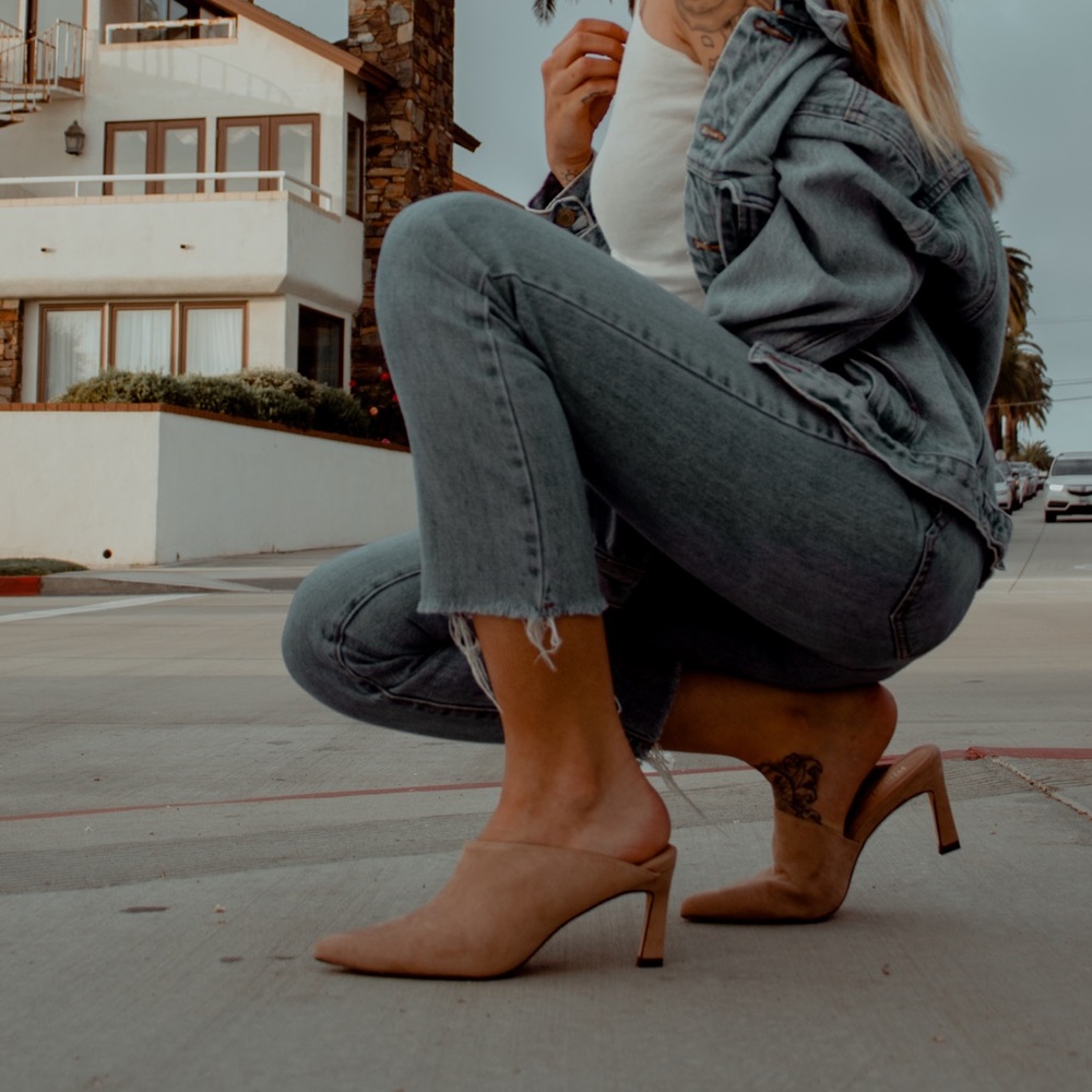 Suade heels